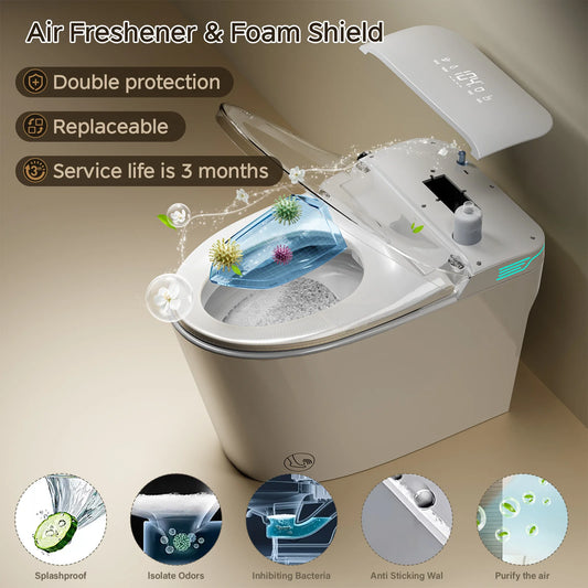 Smart Toilet with Bidet Built In, AUTO Deodorization, Voice Control