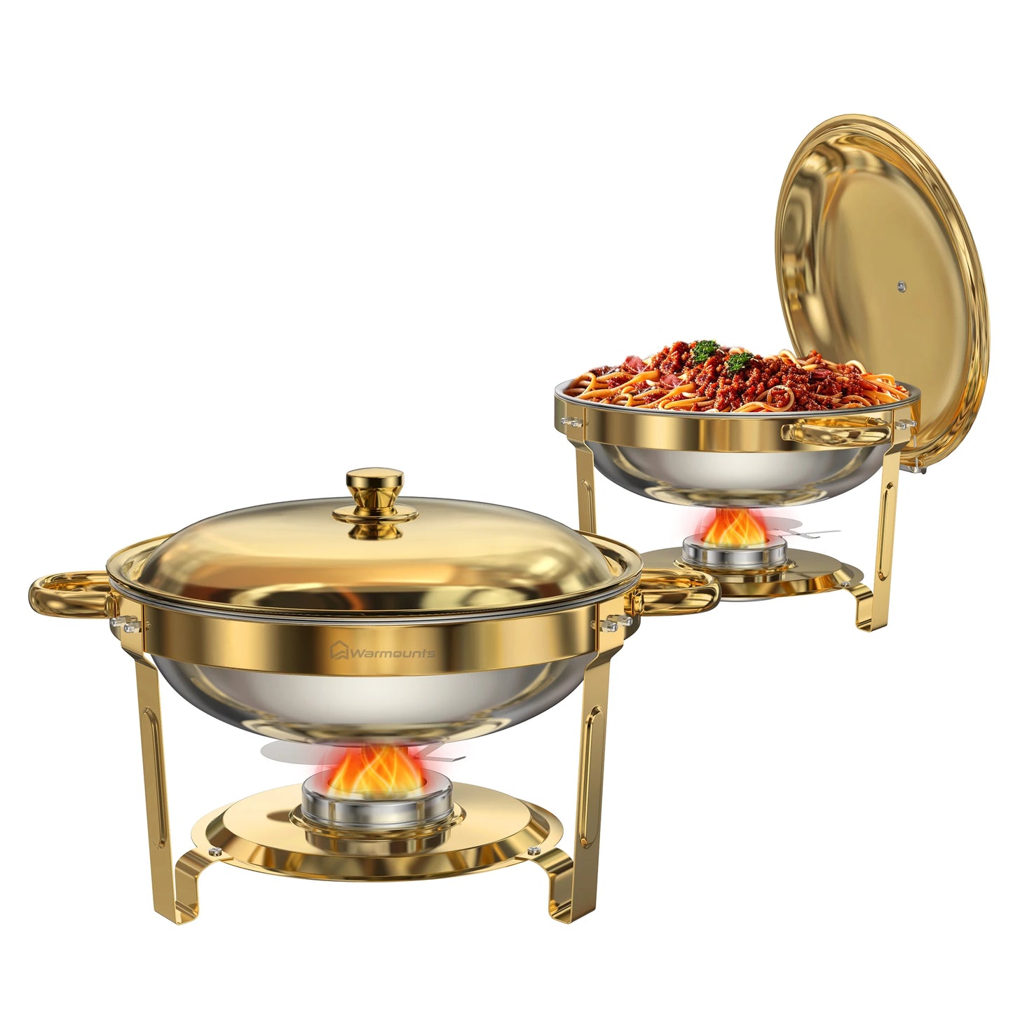 Round Chafing Dishes 5 Qt, High Grade