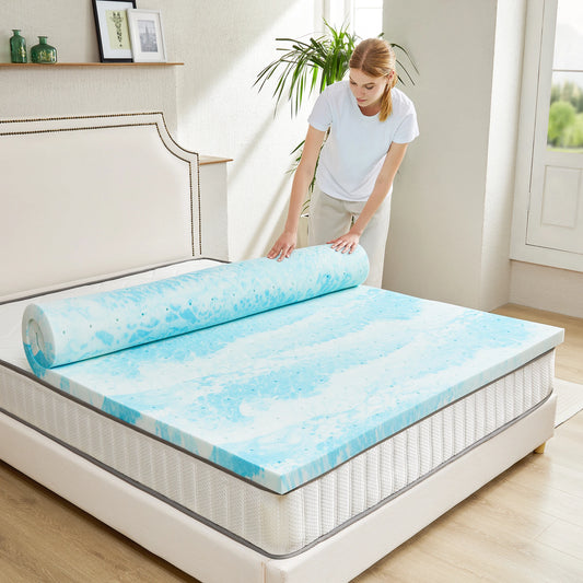 2-4 Inch Memory Foam Soft Mattress Topper