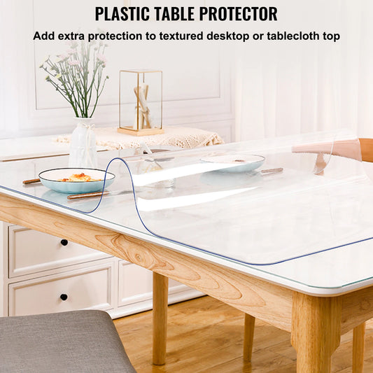 Multi-size 1.5/2mm Tablecloth Protector/Table Cover Mat PVC