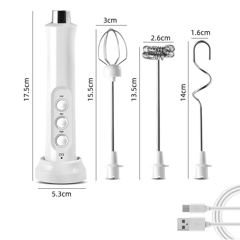 3 In 1 Wireless Rechargeable Milk Frother/Foamer