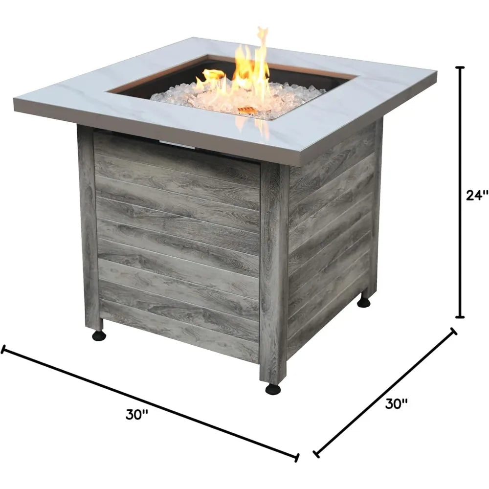 The Chesapeake 30" Propane Gas Outdoor Fire Pit Table