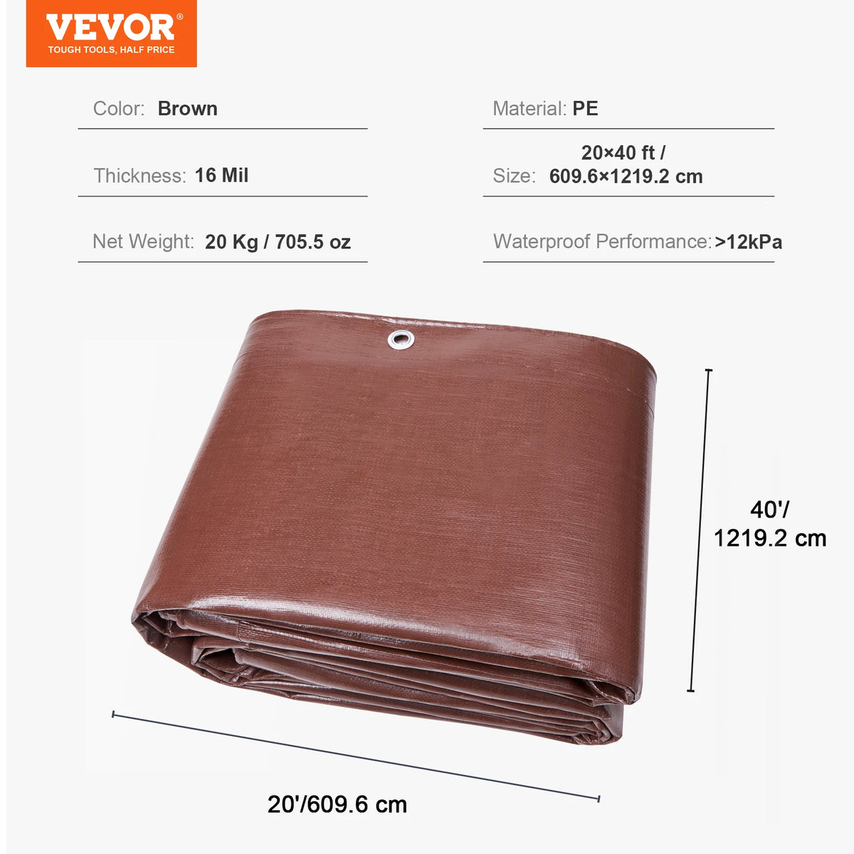 Heavy Duty Tarp with Grommets