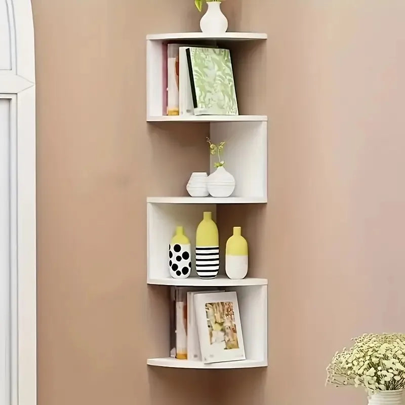 5-Tier Corner Shelf - Space Saving Wall Mount