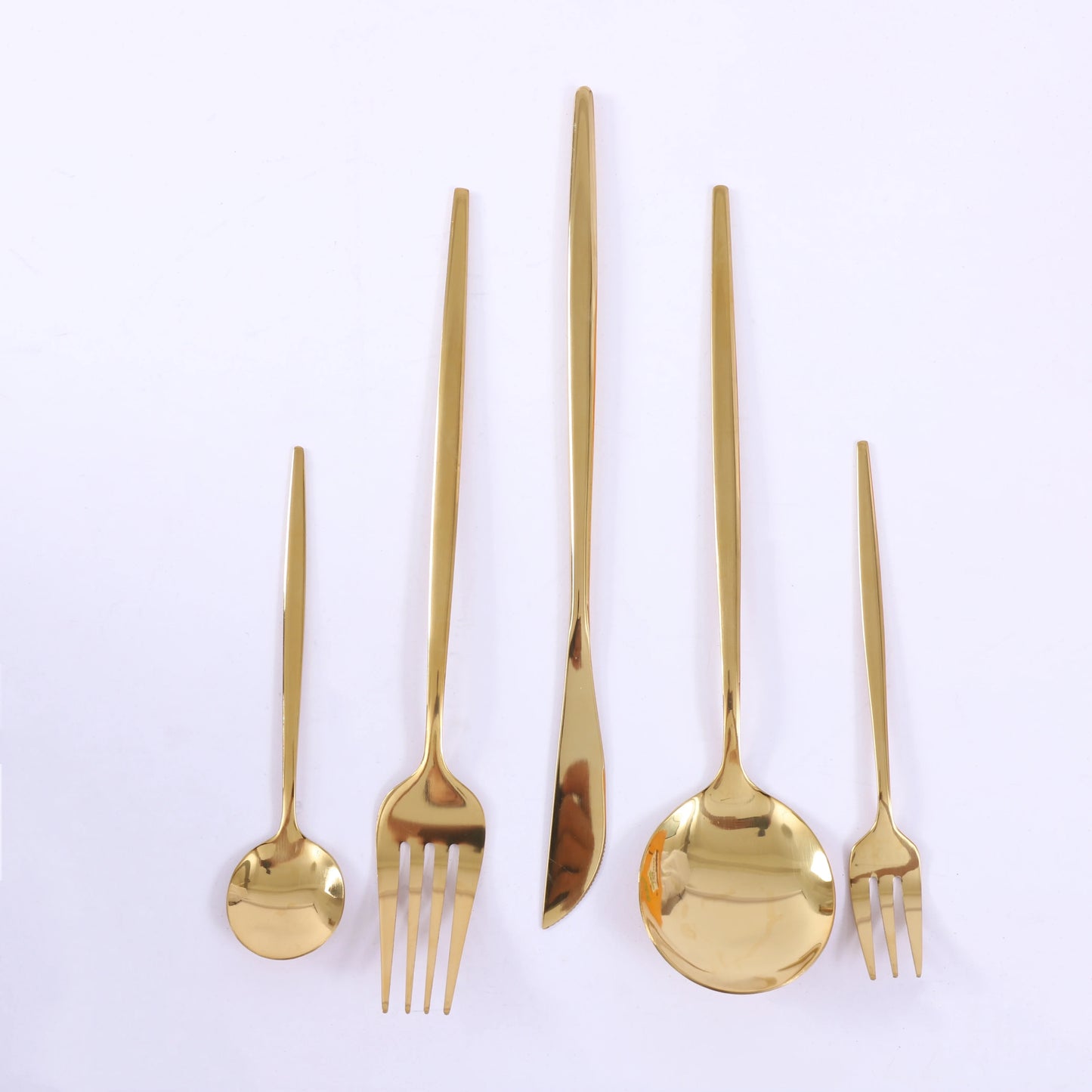 90Pcs Gold 420 Stainless Steel Silverware - Heavy Duty Cutlery