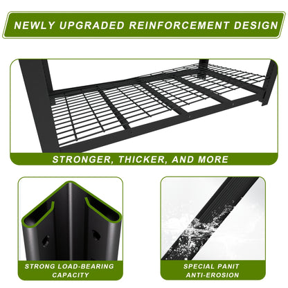 2000/3030LBS Metal Storage Shelving Unit, Utility Rack Shelf, 60/72"Heavy Duty Garage Shelving 5 Tier Adjustable