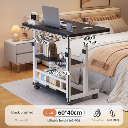 Multifunctional Standing Desk, Height Adjustable 23.62"-35.43", Universal Wheels