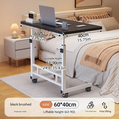 Multifunctional Standing Desk, Height Adjustable 23.62"-35.43", Universal Wheels