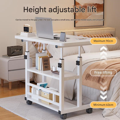 Multifunctional Standing Desk, Height Adjustable 23.62"-35.43", Universal Wheels