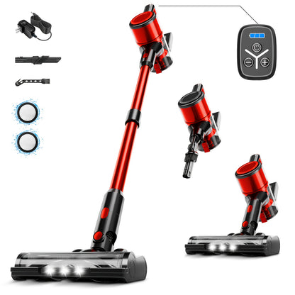 Cordless Vacuum Cleaner, 45-70Kpa Powerful Stick Vacuum with 45min Runtime, 50.72oz Dust Cup, Rechargeable/Wireless Vacuum for Hardwood Floor Carpet