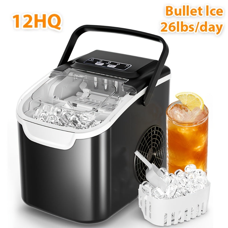 Nugget Or Bullet Ice Makers Countertop, 26 Lbs/24 H, 33 Lbs/24 H,35 Lbs/24 H Self-Cleaning,One-Click Operation