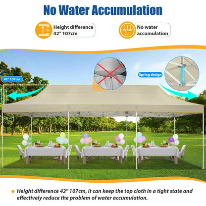 10x30ft Pop Up Canopy Tent Without Sidewall Outdoor