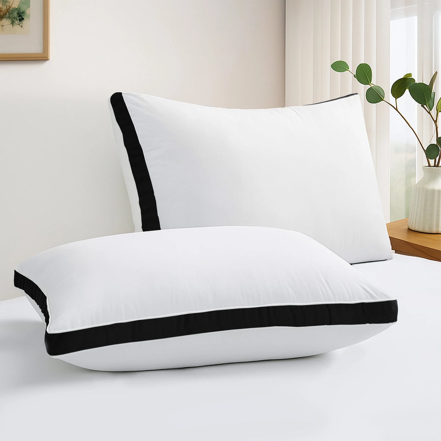 Bed Pillows- Set of 2 - Hotel Quality