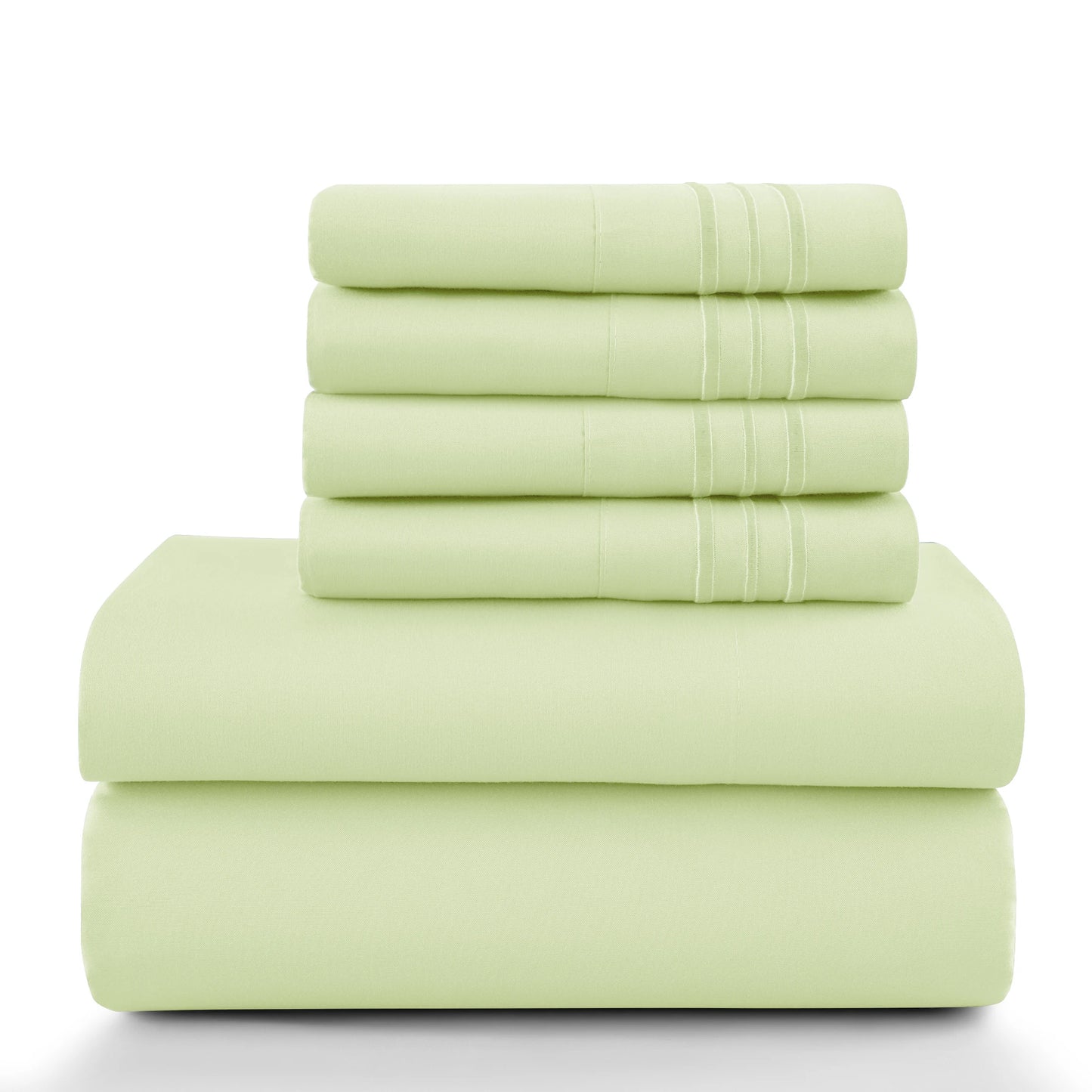 16" Luxury 6Pc Solid Sheet Set – Brushed Microfiber