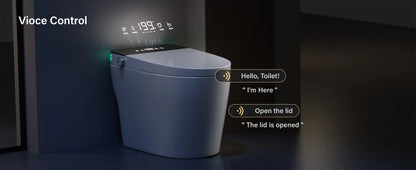 Smart Toilet with Built-in Bidet, AUTO Open/Close