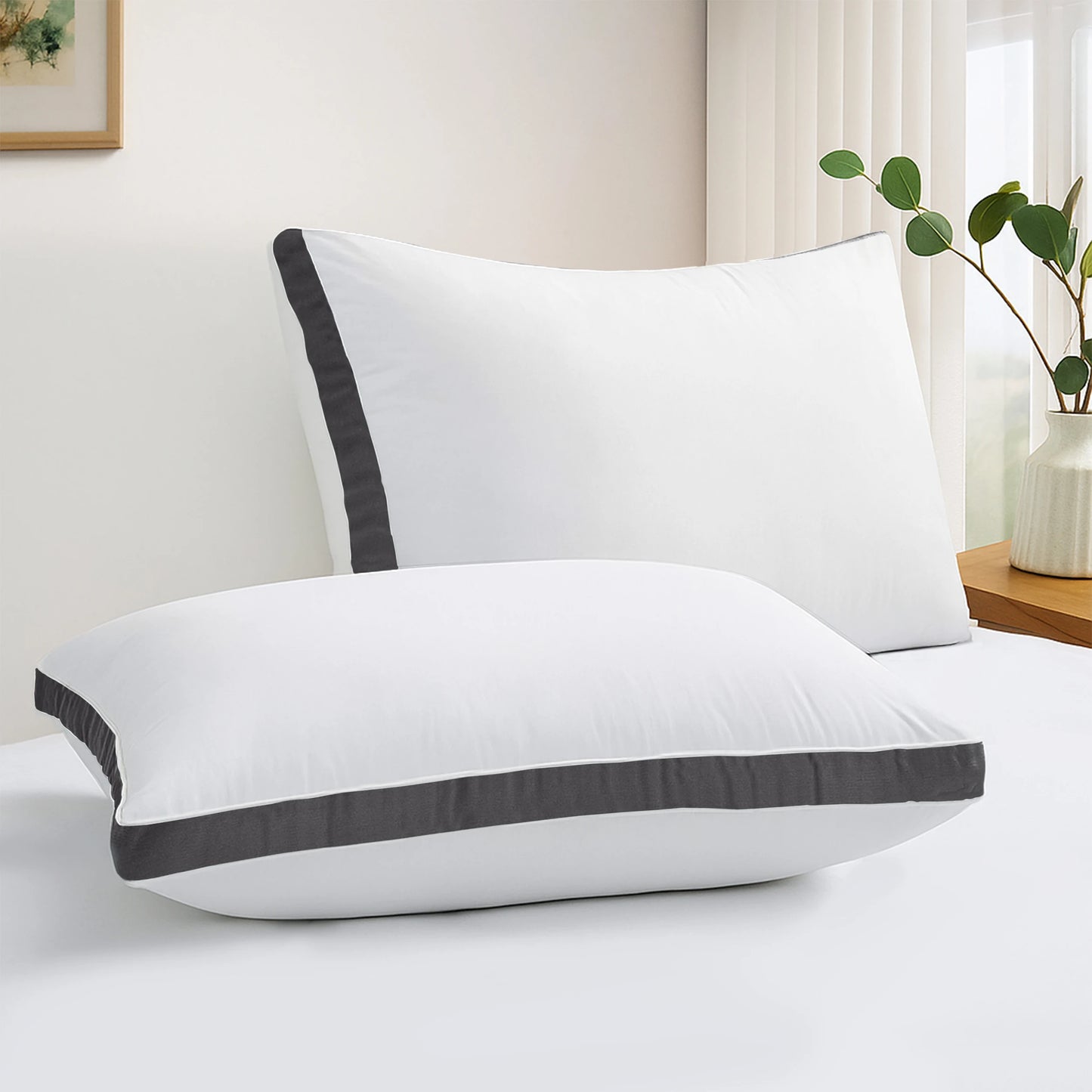 Bed Pillows- Set of 2 - Hotel Quality