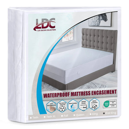 Queen Zippered Mattress Encasement -14 Inches Deep Mattress Protector