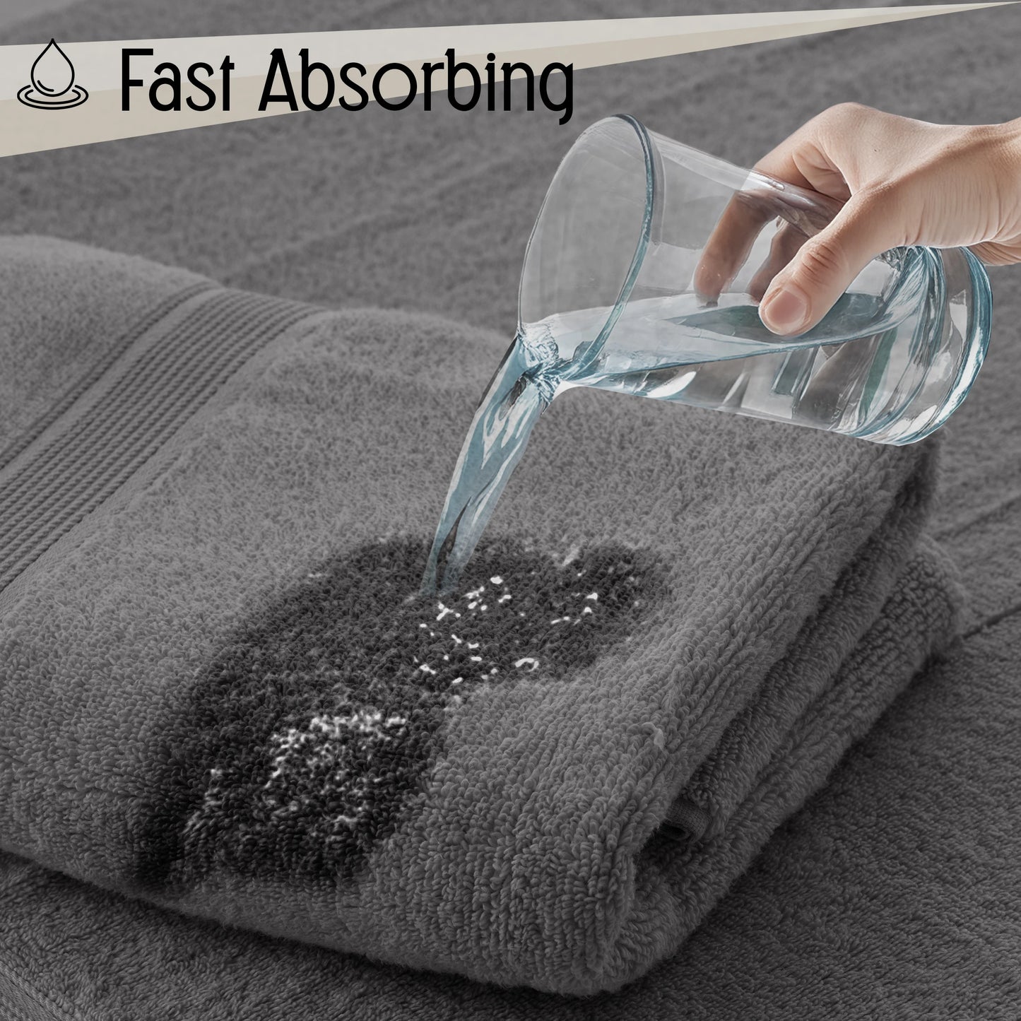 100% Cotton Luxury 6-Piece Bath Towel Set