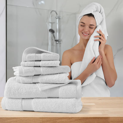 100% Cotton Luxury 6-Piece Bath Towel Set
