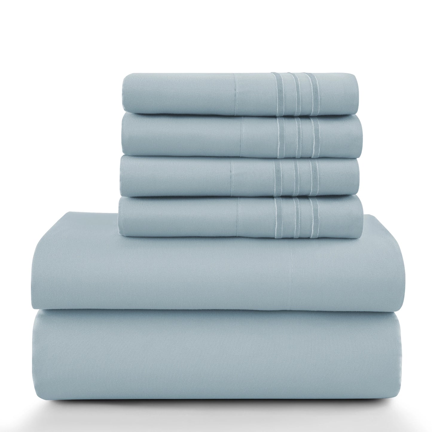 16" Luxury 6Pc Solid Sheet Set – Brushed Microfiber