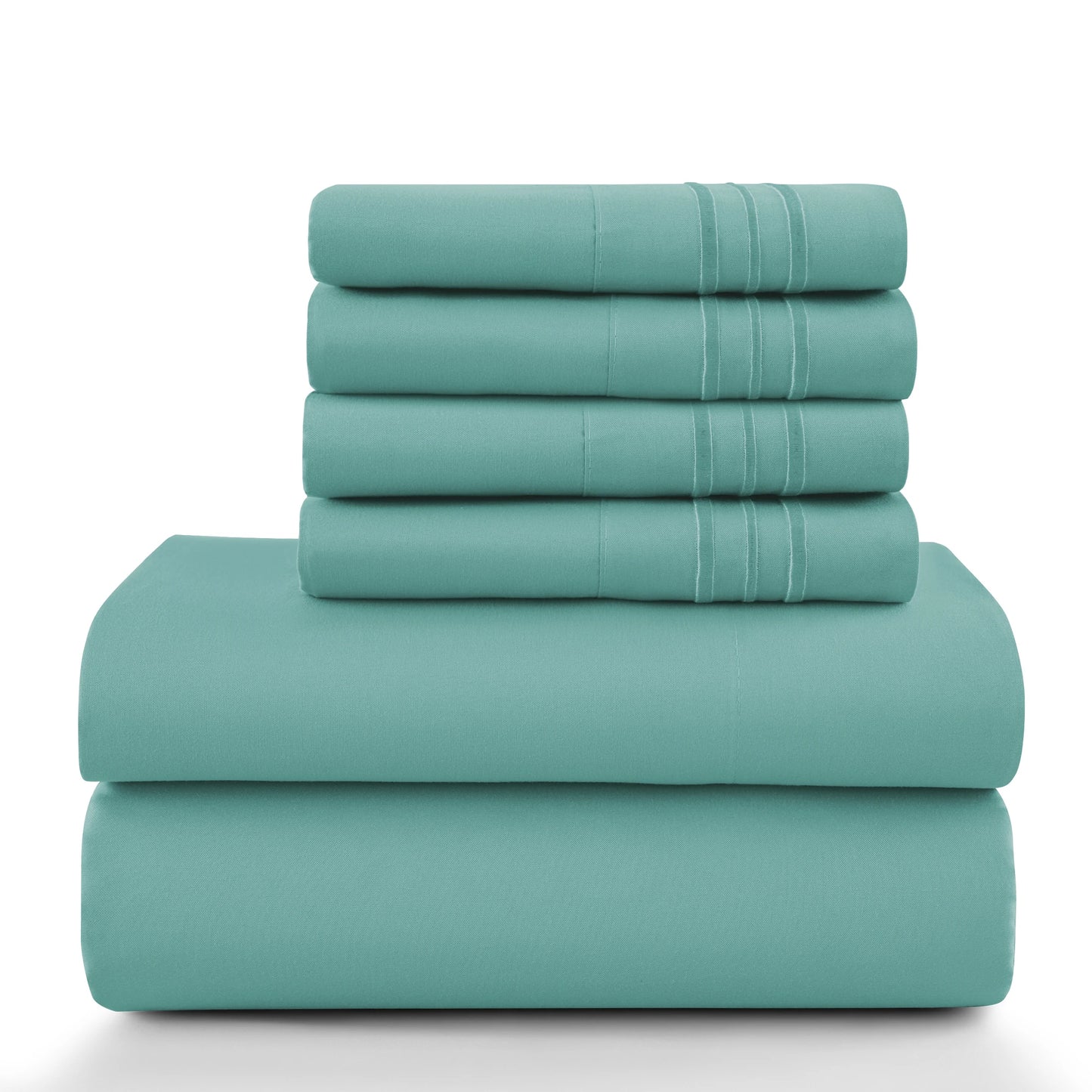 16" Luxury 6Pc Solid Sheet Set – Brushed Microfiber