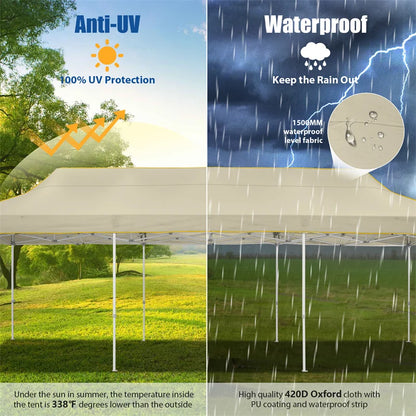 10x30ft Pop Up Canopy Tent Without Sidewall Outdoor