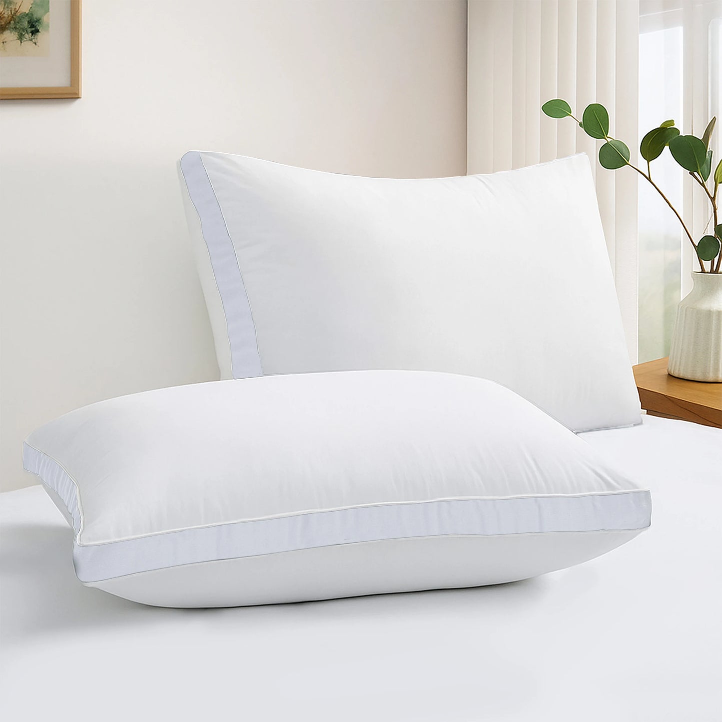 Bed Pillows- Set of 2 - Hotel Quality