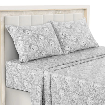 16" Deep 4-Piece Paisley Bed Microfiber Sheet Set