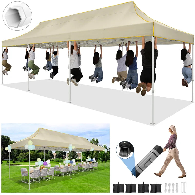 10x30ft Pop Up Canopy Tent Without Sidewall Outdoor