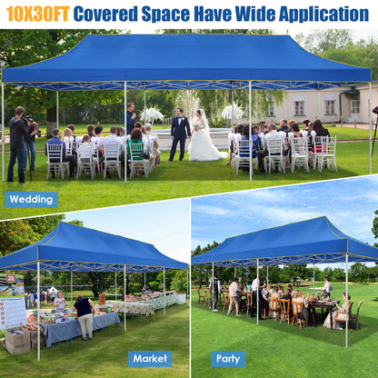 10x30ft Pop Up Canopy Tent Without Sidewall Outdoor