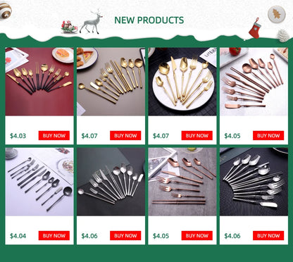 Cutlery Set Matte Gold Cutlery Set