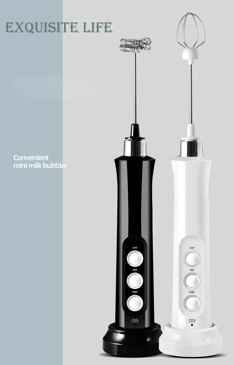3 In 1 Wireless Rechargeable Milk Frother/Foamer