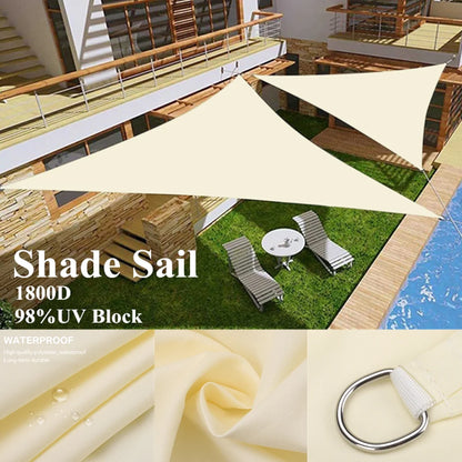 5x5x5/2x2x2M Waterproof Sun Shelter Triangle Sunshade