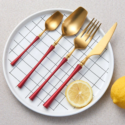 Cutlery Set Matte Gold Cutlery Set