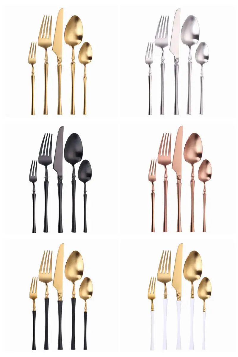 Cutlery Set Matte Gold Cutlery Set