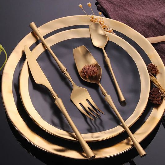 Cutlery Set Matte Gold Cutlery Set