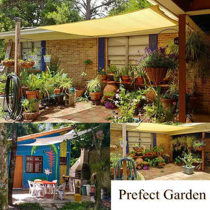 5x5x5/2x2x2M Waterproof Sun Shelter Triangle Sunshade