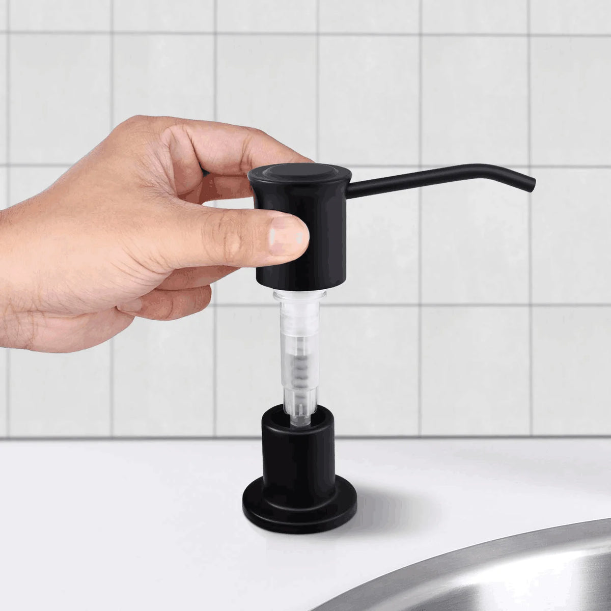 Liquid Soap Dispensers With 500ml Bottle Kitchen Sink Built In