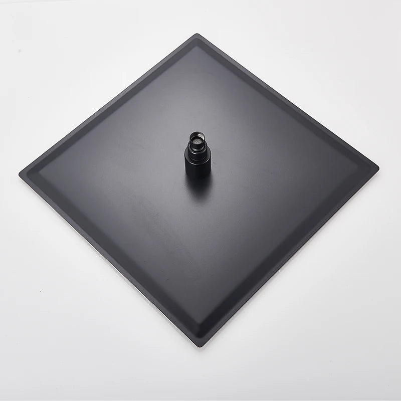 Matte Black Shower Faucet Set Rain Shower Head