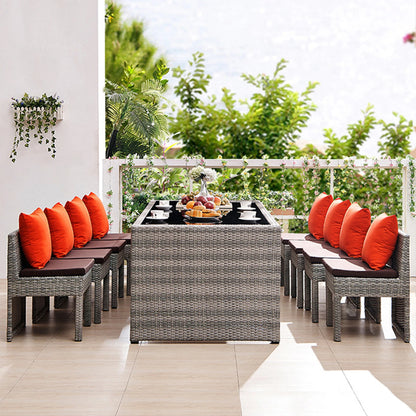 2pcs Garden Outdoor Cushion Cover-Waterproof exterior cushions