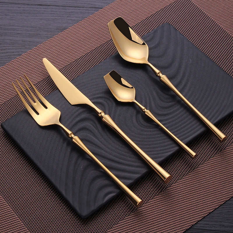 Cutlery Set Matte Gold Cutlery Set