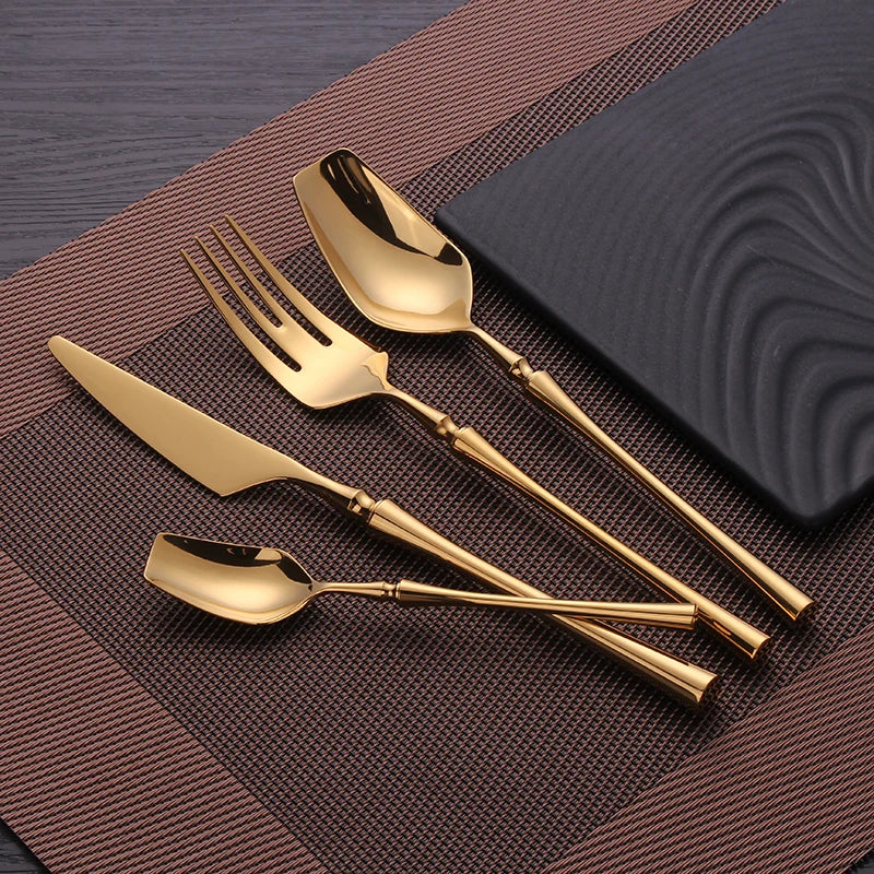 Cutlery Set Matte Gold Cutlery Set