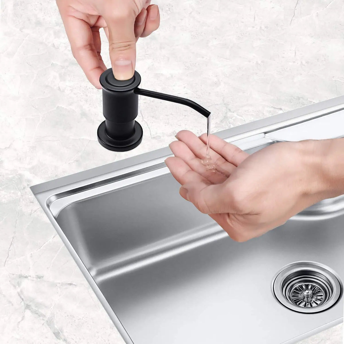 Liquid Soap Dispensers With 500ml Bottle Kitchen Sink Built In