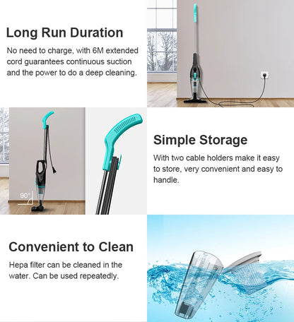 Corded Stick Vacuum Cleaner- 3 in1 Lightweight
