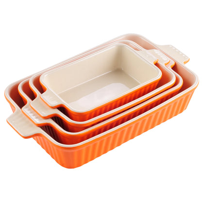 4-Piece Table Baking Dish Plate Set w/ Handle (9"/11"/12"/13.3")