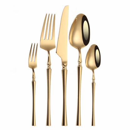 Cutlery Set Matte Gold Cutlery Set