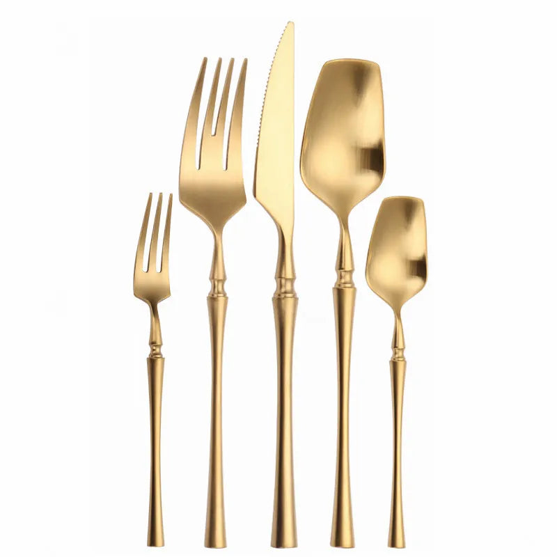 Cutlery Set Matte Gold Cutlery Set