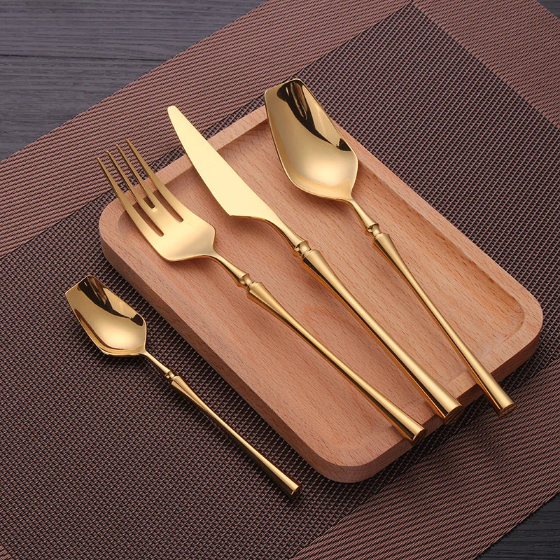 Cutlery Set Matte Gold Cutlery Set
