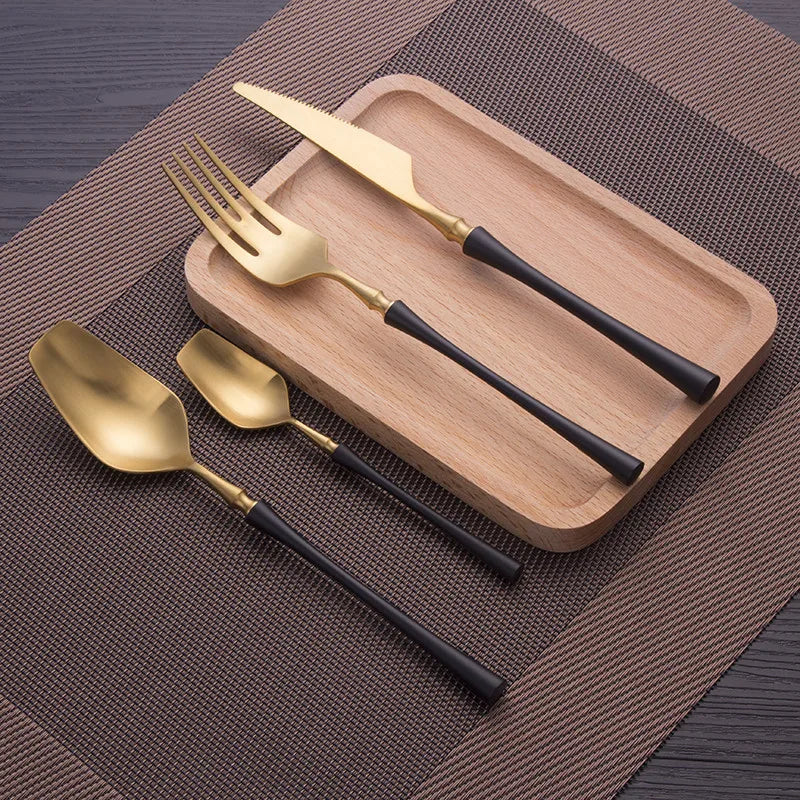 Cutlery Set Matte Gold Cutlery Set