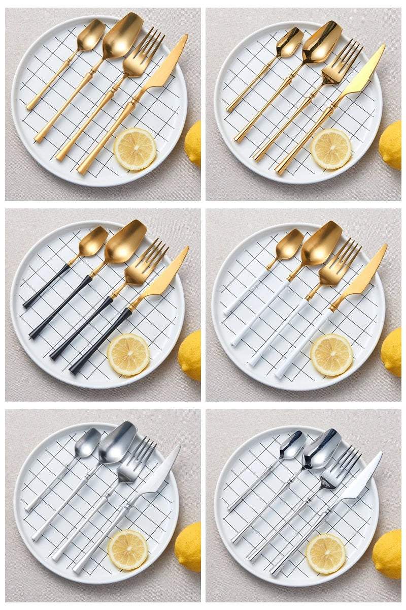 Cutlery Set Matte Gold Cutlery Set
